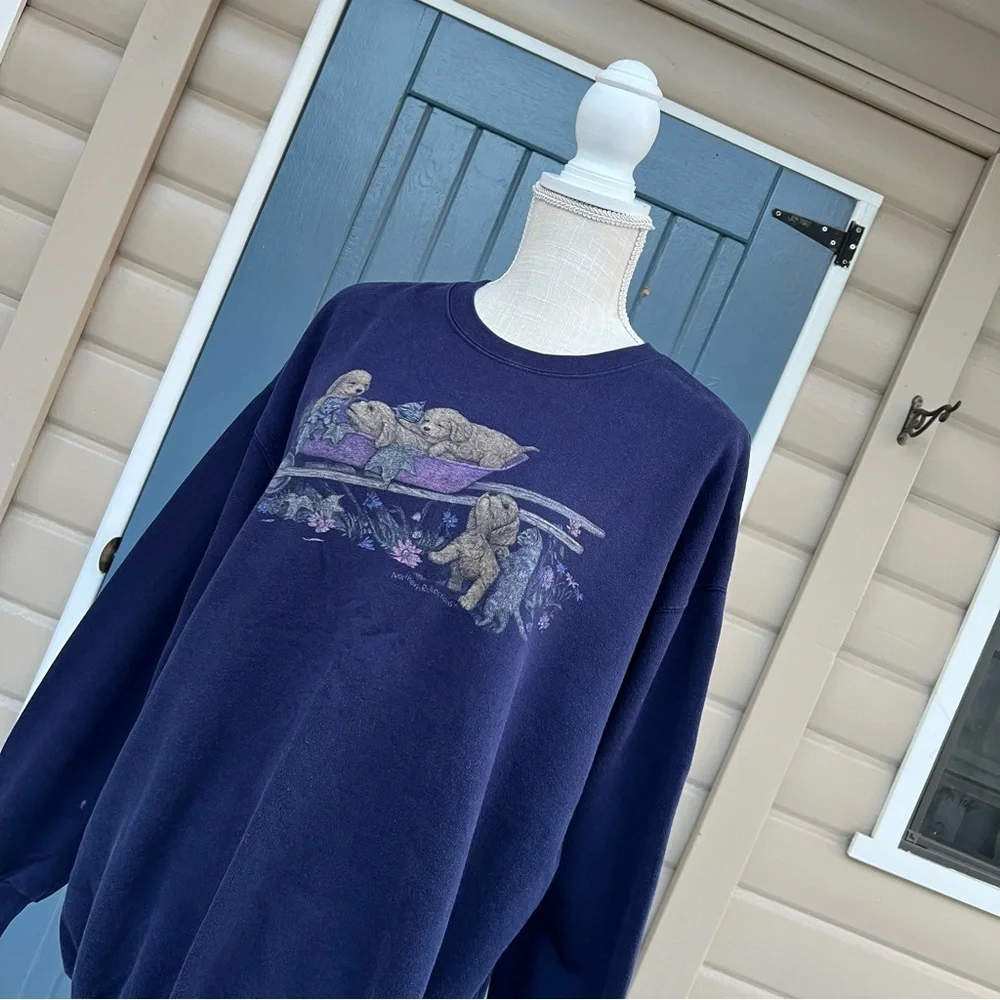 Vintage 1990s Northern Reflection Sleepy Puppy Outdoorsman Sweatshirt Women’s XL